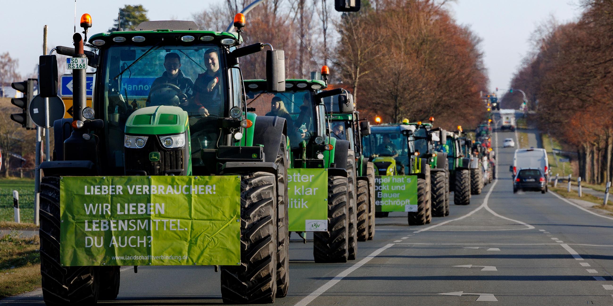 Protest der Landwirte