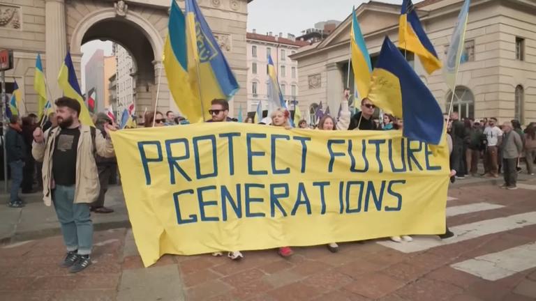 Ukrainer protestieren