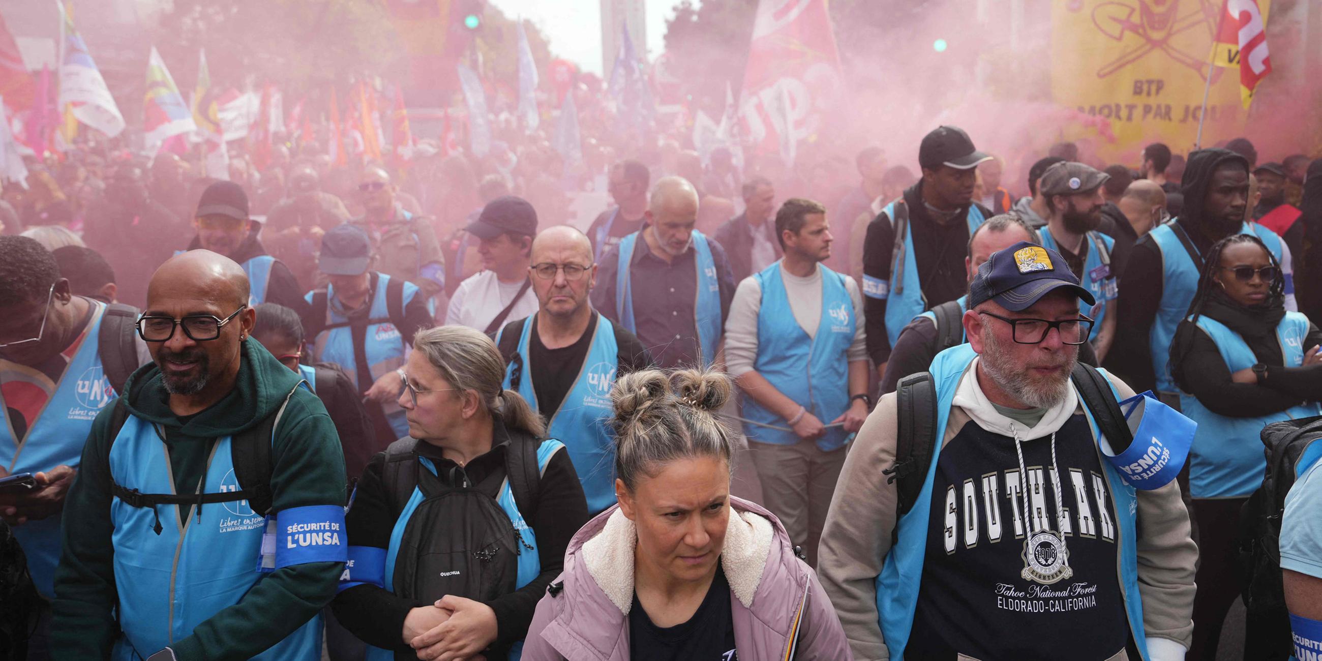 Proteste in Paris am 2. Oktober 2025