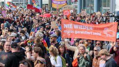 Demontrationen des Demokratiefestivals in Magdeburg