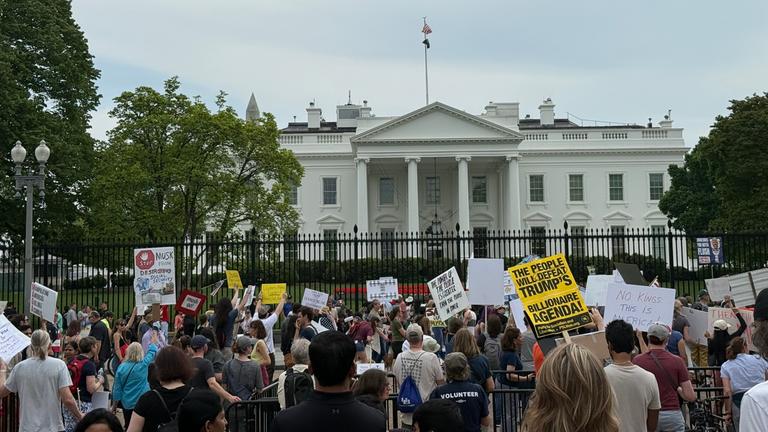 Demonstration vor dem Weißen Haus