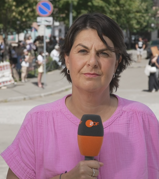 ZDF-Reporterin Anne Brühl aus Kiew zugeschaltet ins Studio