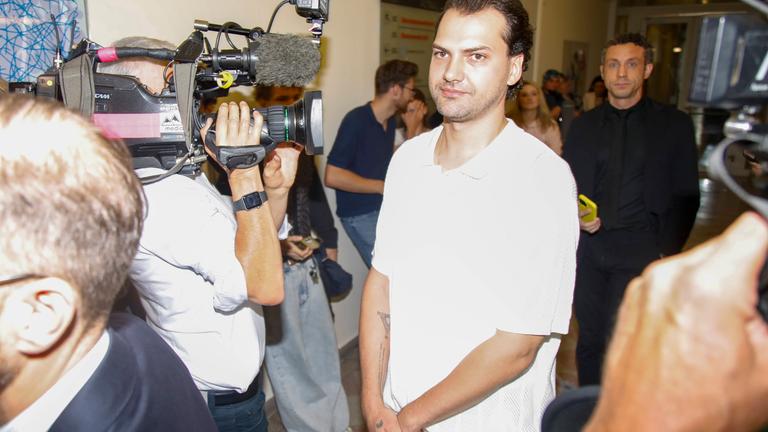 Jimi Blue Ochsenknecht nach dem Prozess in Innsbruck