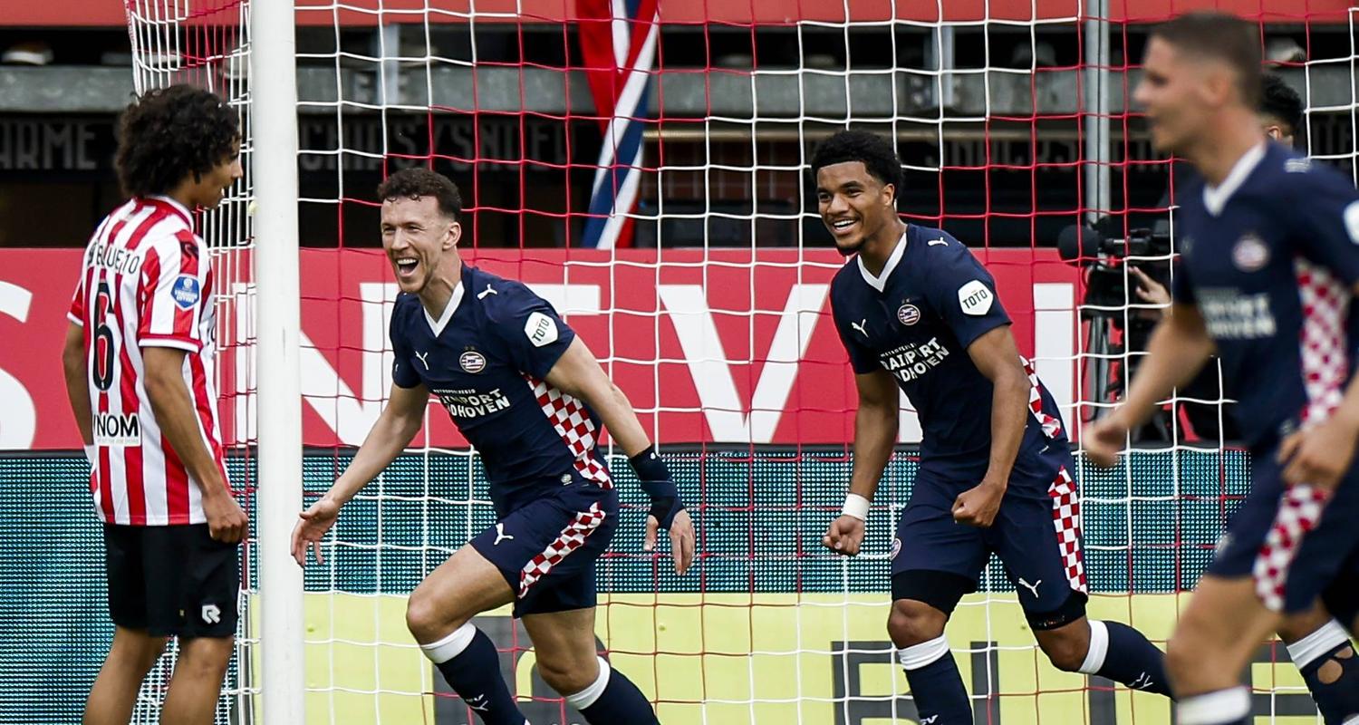 Ivan Perisic von PSV Eindhoven feiert das 0:1.