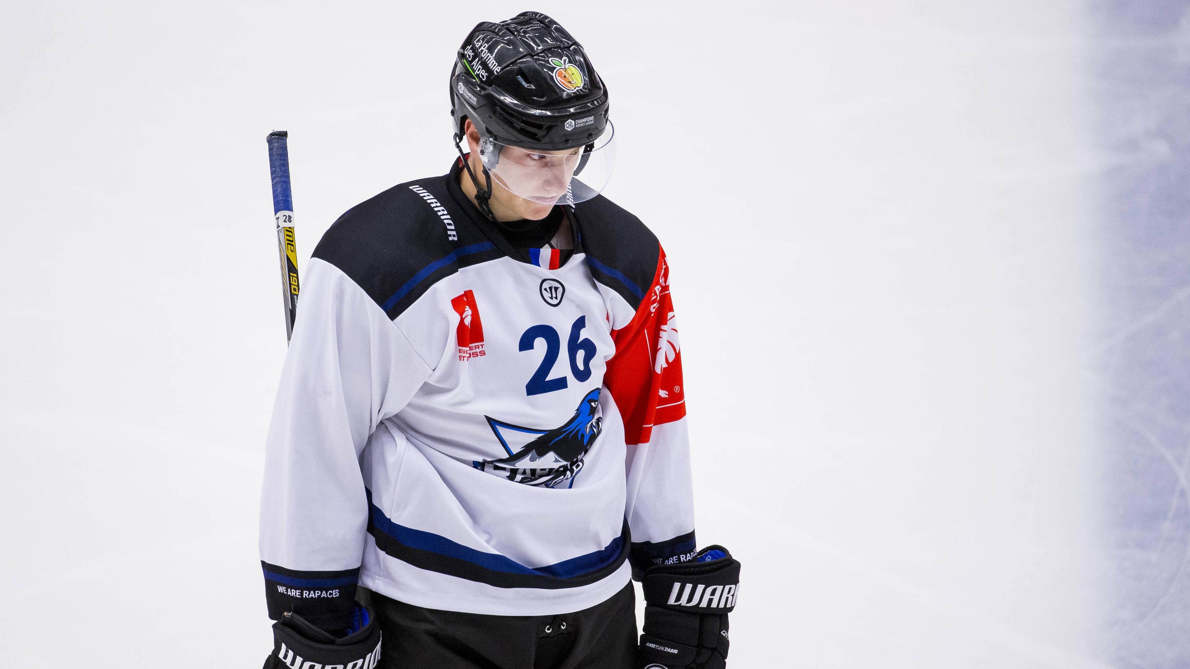 Janne Puhakka bei einem Eishockeyspiel am 3. Oktober 2017