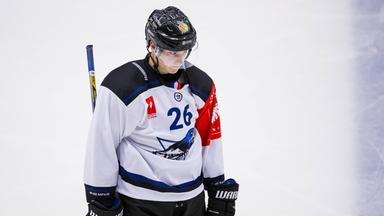 Janne Puhakka bei einem Eishockeyspiel am 3. Oktober 2017