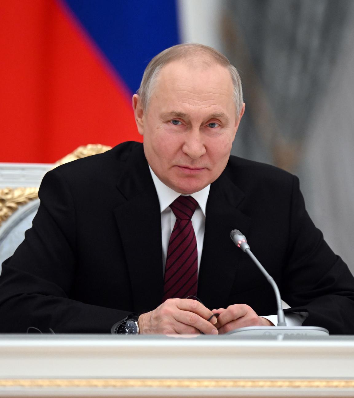Der russische Präsident Wladimir Putin während einer Veranstaltung im Kreml.
