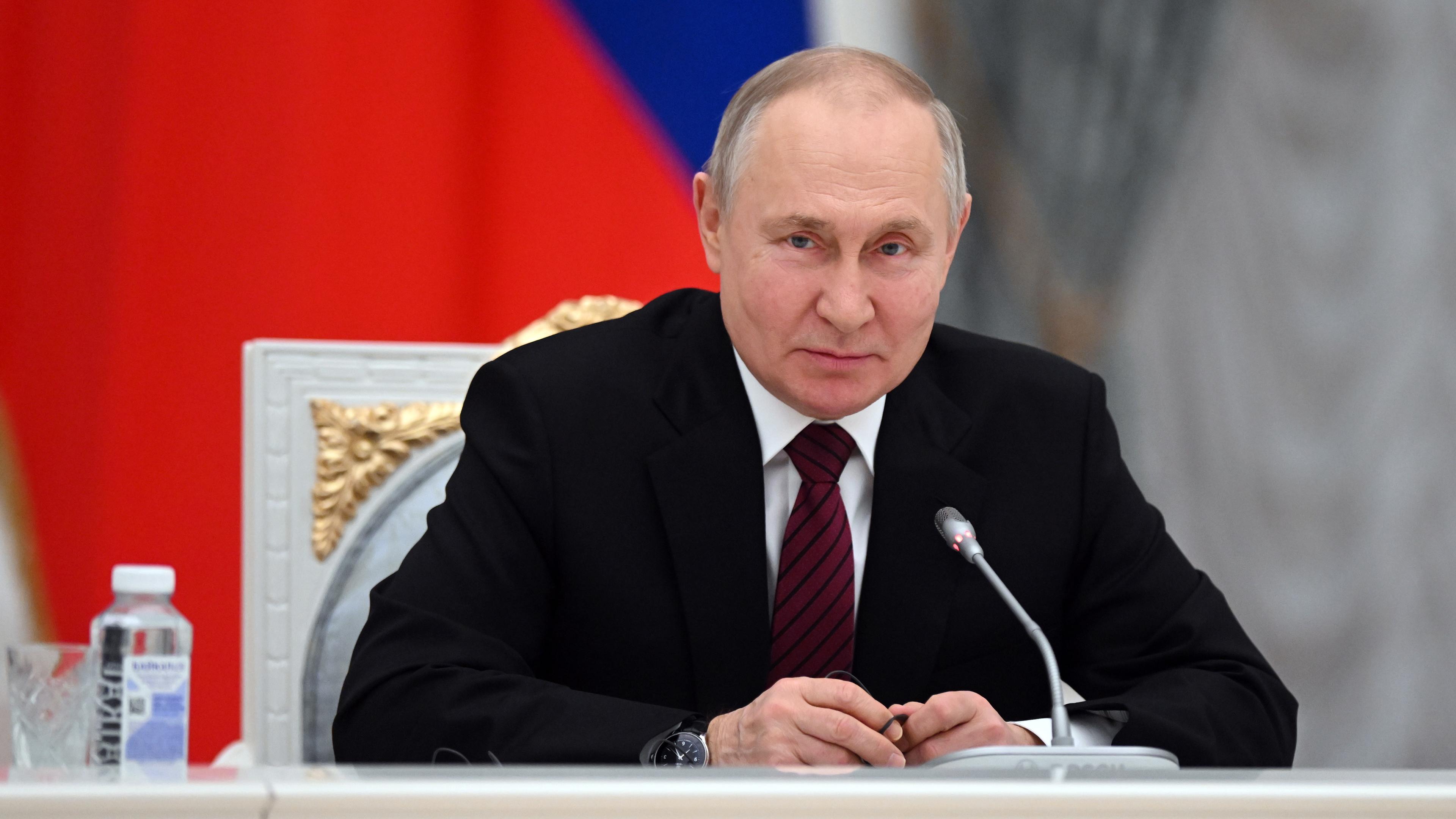 Der russische Präsident Wladimir Putin während einer Veranstaltung im Kreml.