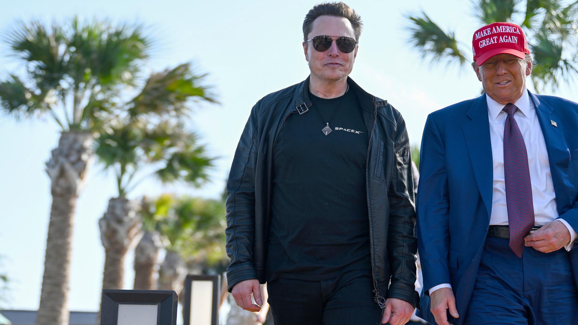  Donald Trump mit Elon Musk 