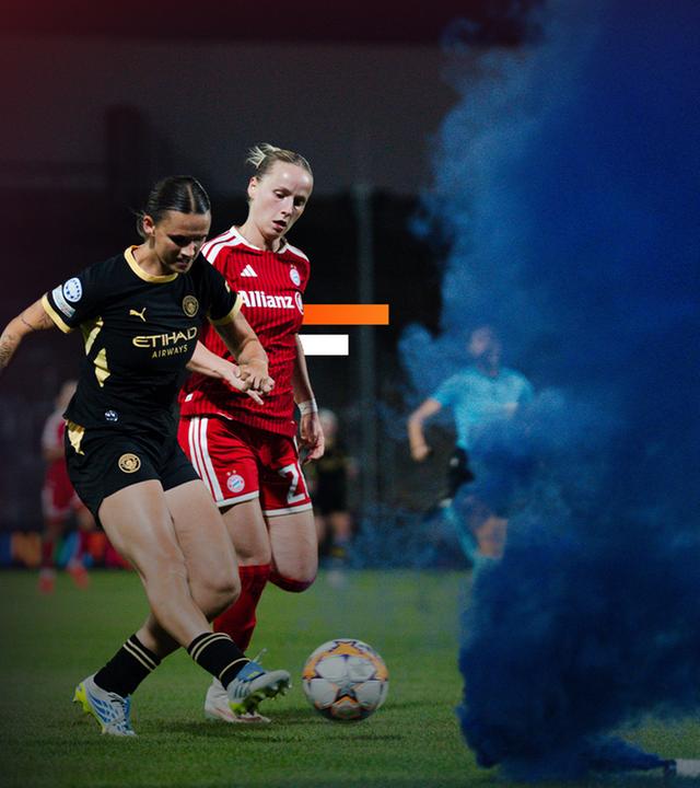 Pyro bei FCB - ManCity
