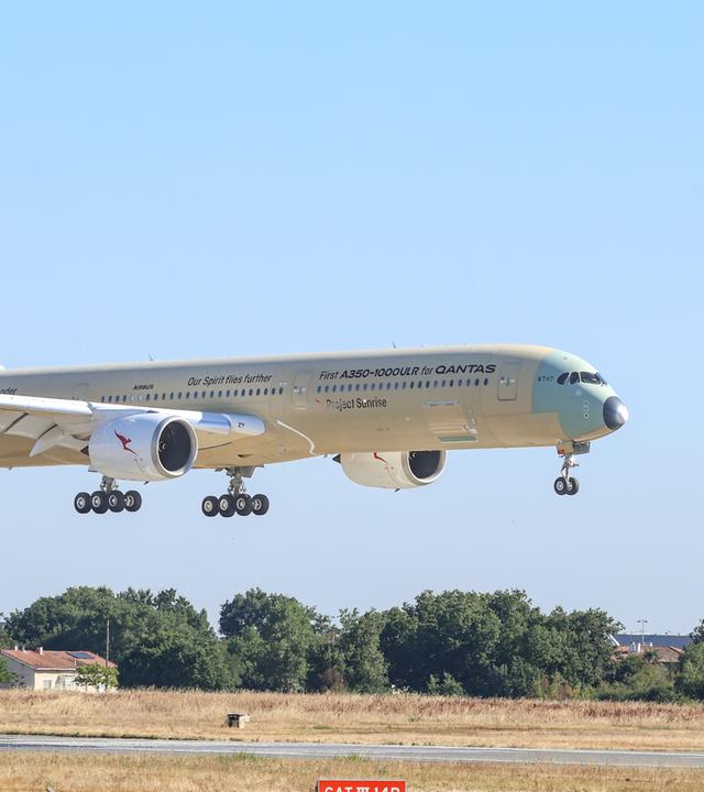 Testflug des Project Sunrise zwischen Melbourne und Toulouse