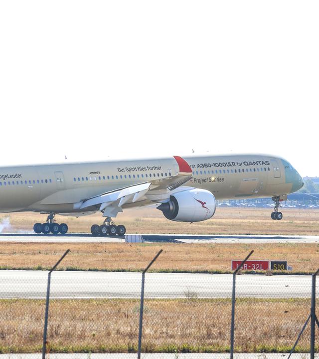 Testflug des Project Sunrise zwischen Melbourne und Toulouse