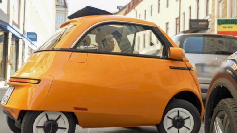 Knöllchen wegen Querparken mit Microauto