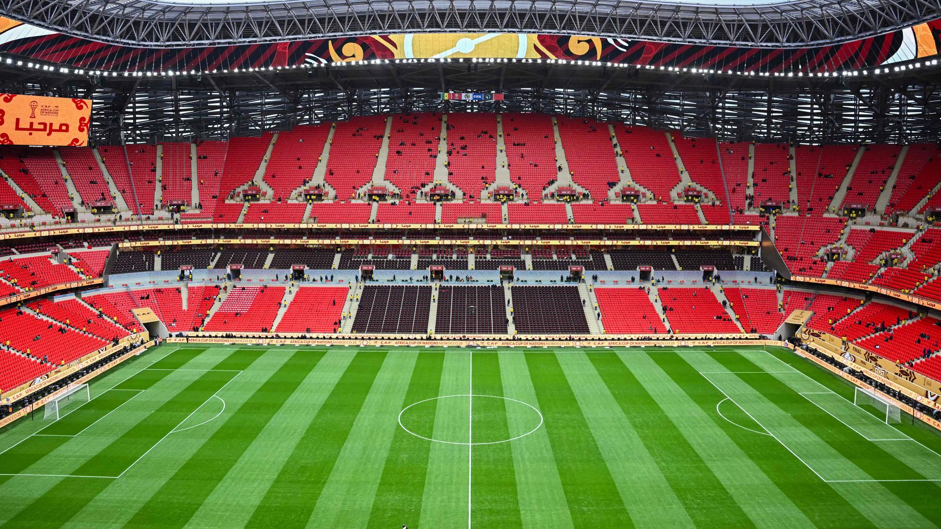 Innenansicht des Prince Moulay Abdallah Stadions in Rabat