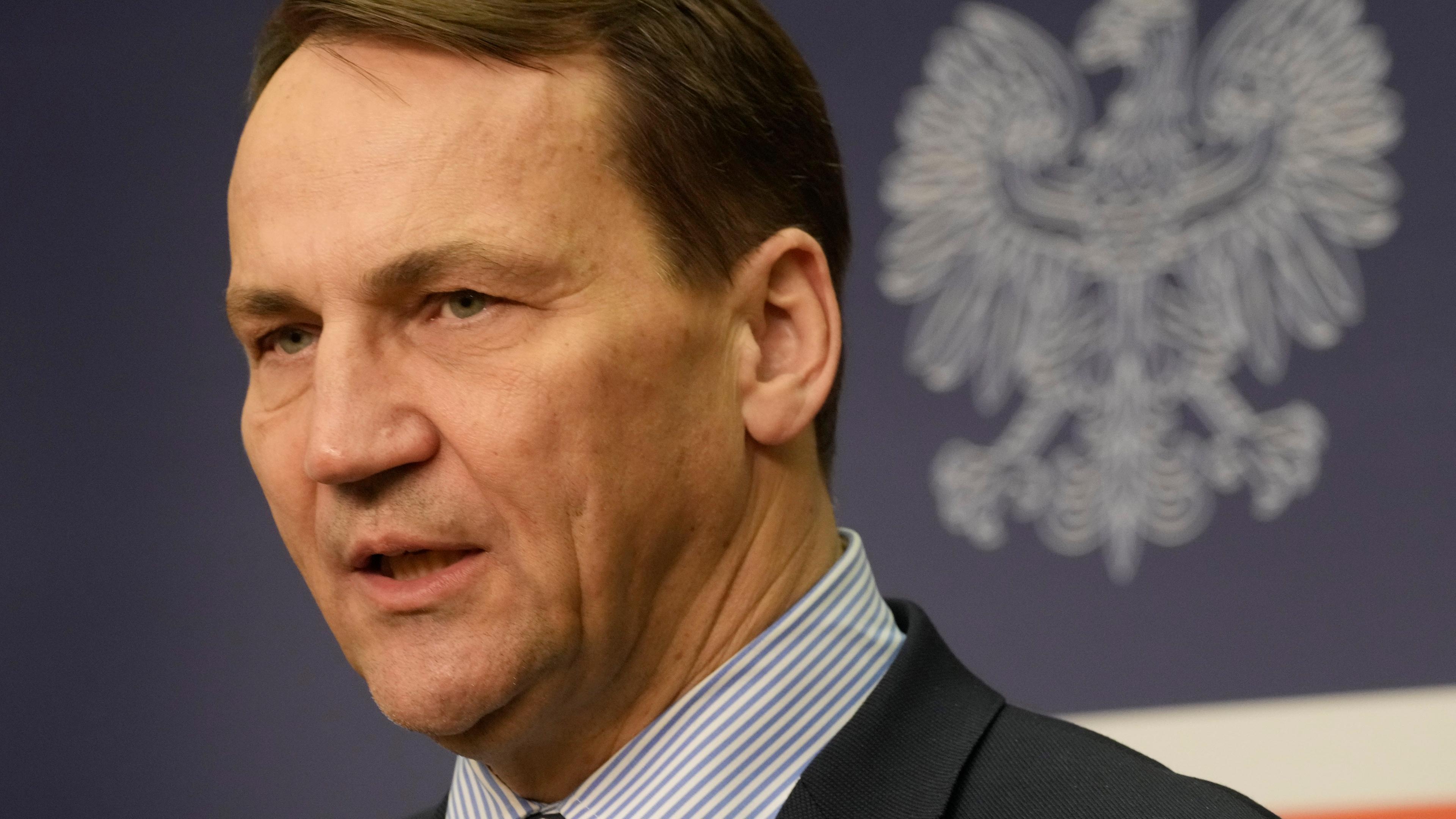 Der polnische Außenminister Radowslaw Sikroski
