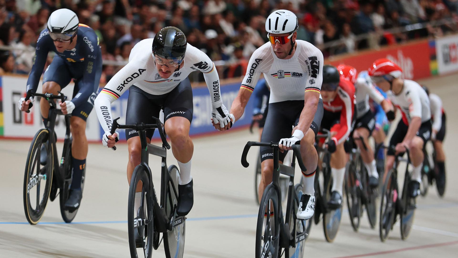 Bahnrad-WM: Moritz Augenstein und Roger Kluge.