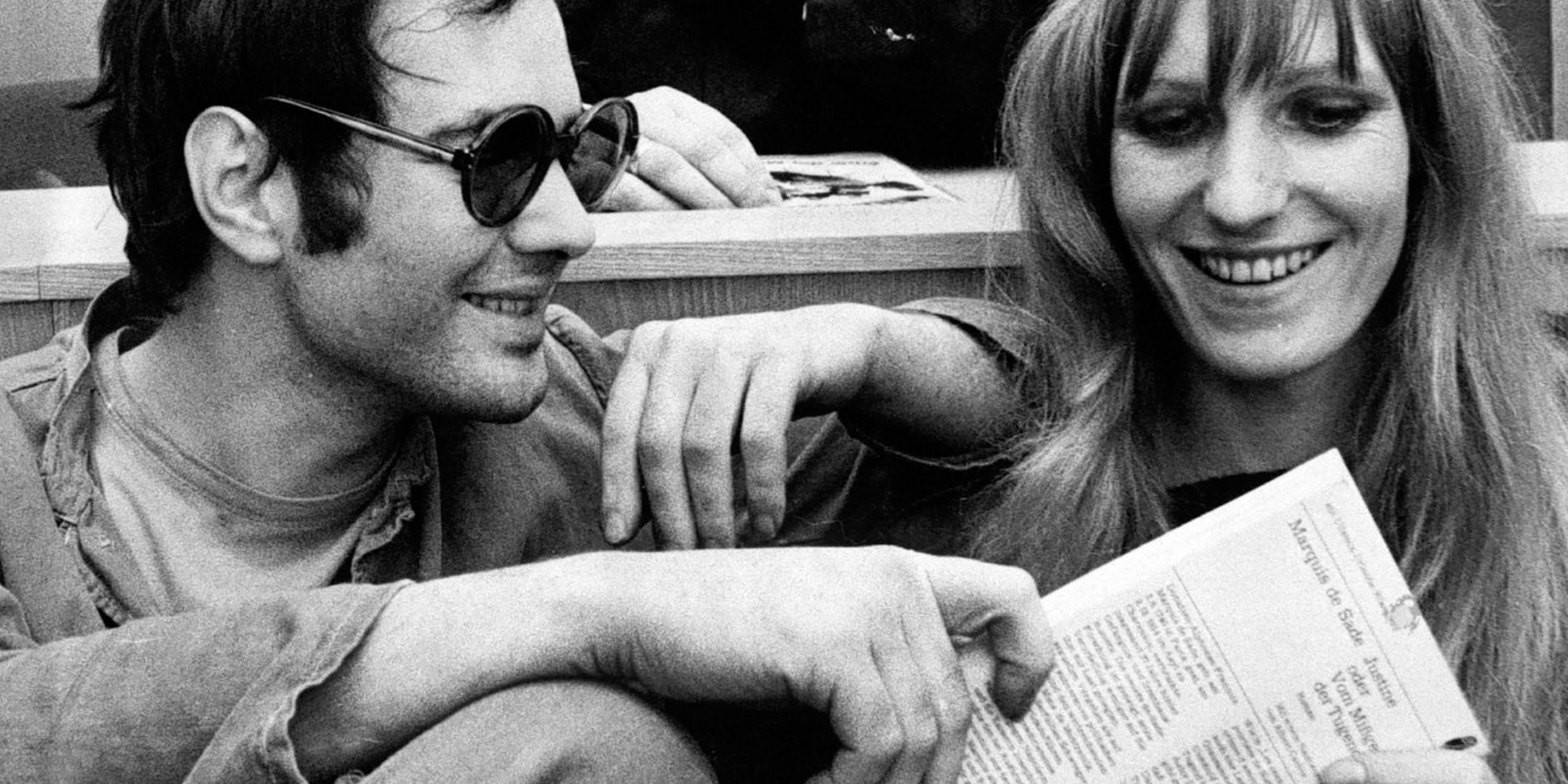Archiv: Andreas Baader, links, und Gudrun Ensslin in der Anklagebank vor der Urteilsverkündung im Brandstifter-Prozess in Frankfurt am 31. Oktober 1968.