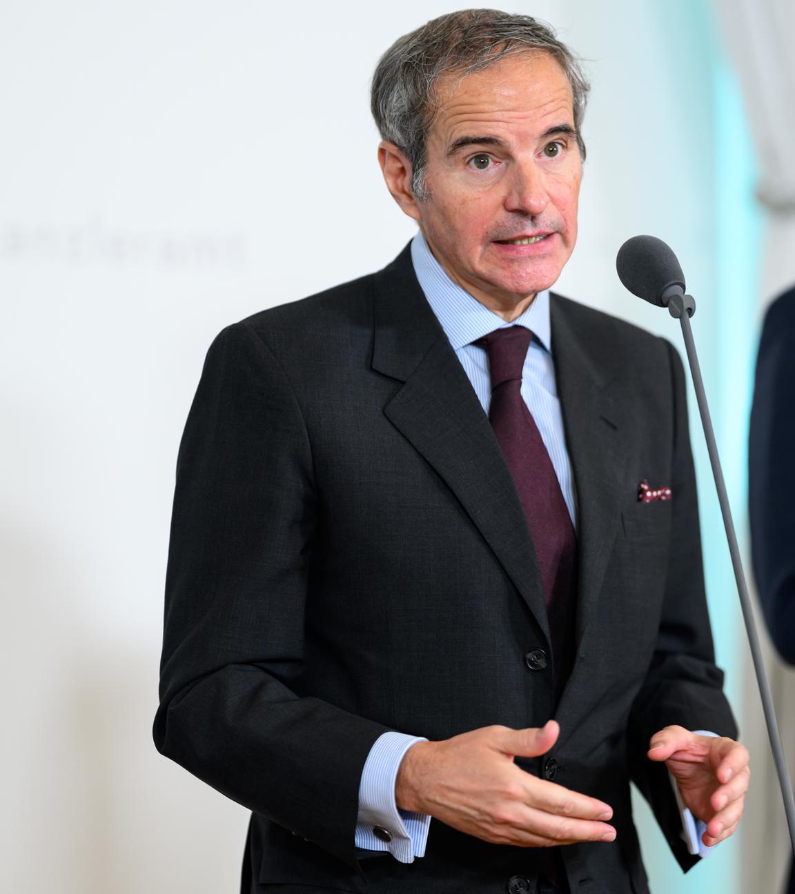 Der Generaldirektor der Internationalen Atomenergie-Organisation (IAEA), Rafael Mariano Grossi, spricht.