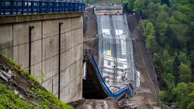 Gesprengte Rahmedetalbrücke in Lüdenscheid