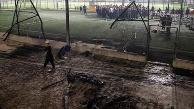 Fußballplatz Golanhöhen Raketenangriff