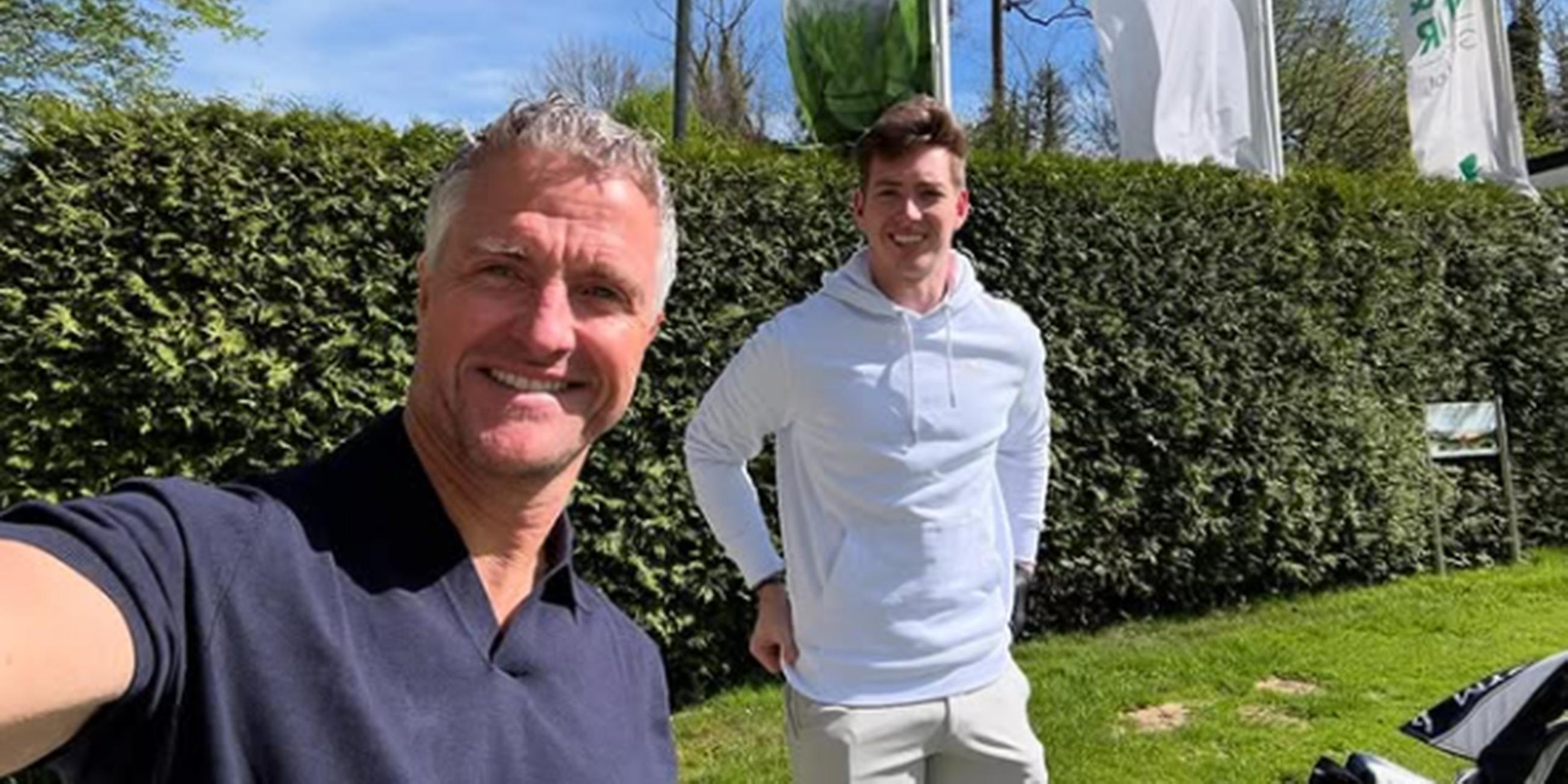 Ralf Schumacher spielt mit seinem Sohn an Ostern eine Runde Golf.