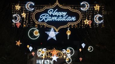 Beleuchtung für Ramadan in Frankfurt