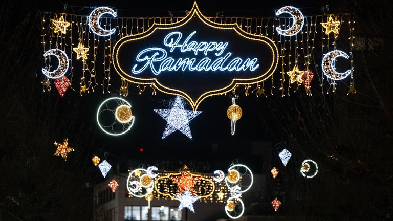 Beleuchtung für Ramadan in Frankfurt