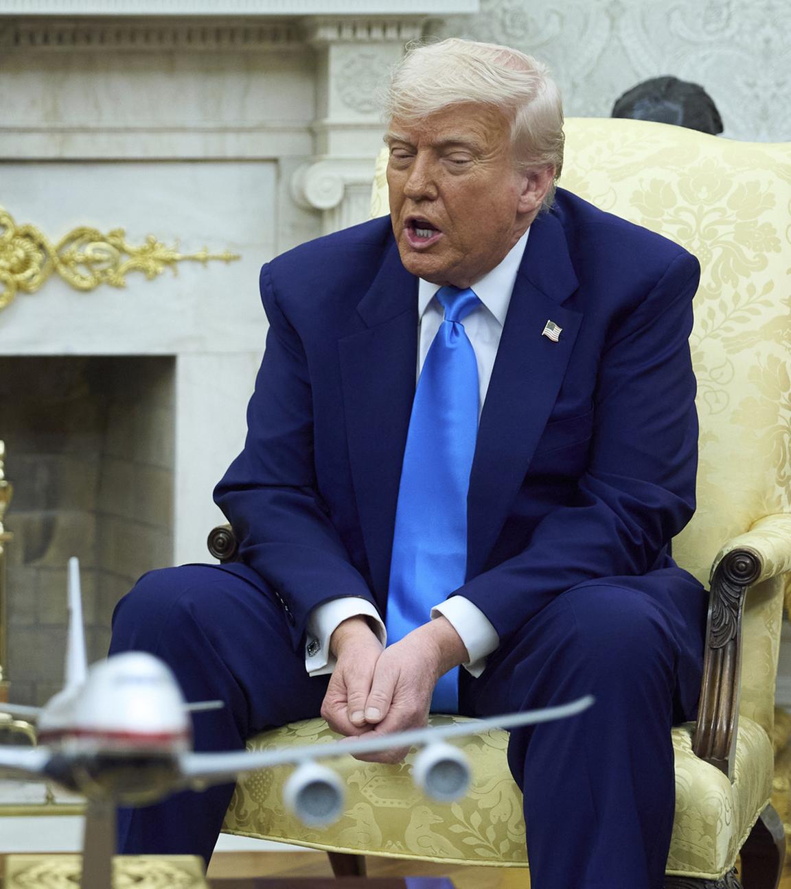 Cyril Ramaphosa (l.) und Donald Trump