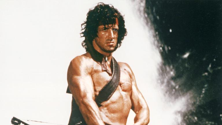 Sylvester Stallone in einer Szene aus "Rambo - First Blood Part II"