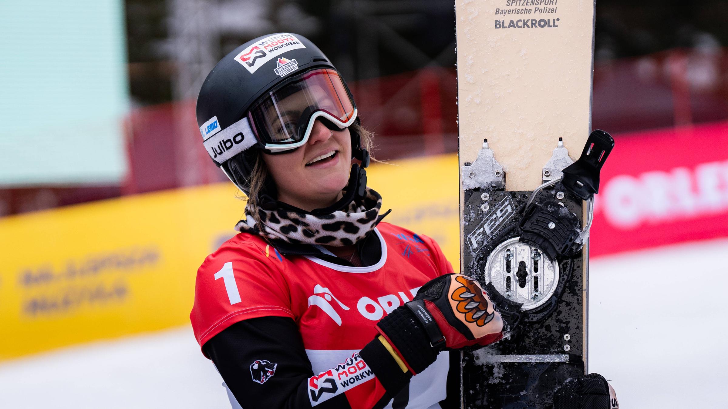 Ramona Theresia Hofmeister nimmt am 1. März 2025 am FIS Snowboard Weltcup teil.