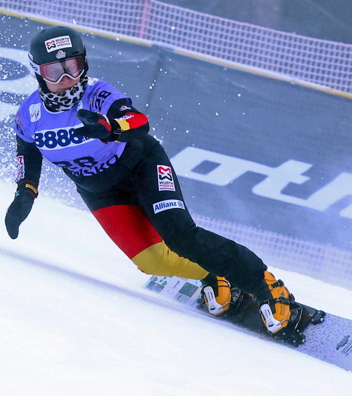 Ramona Hofmeister beim FIS Snowboard Alpine World Cup am 17.01.2026 in Bansko.