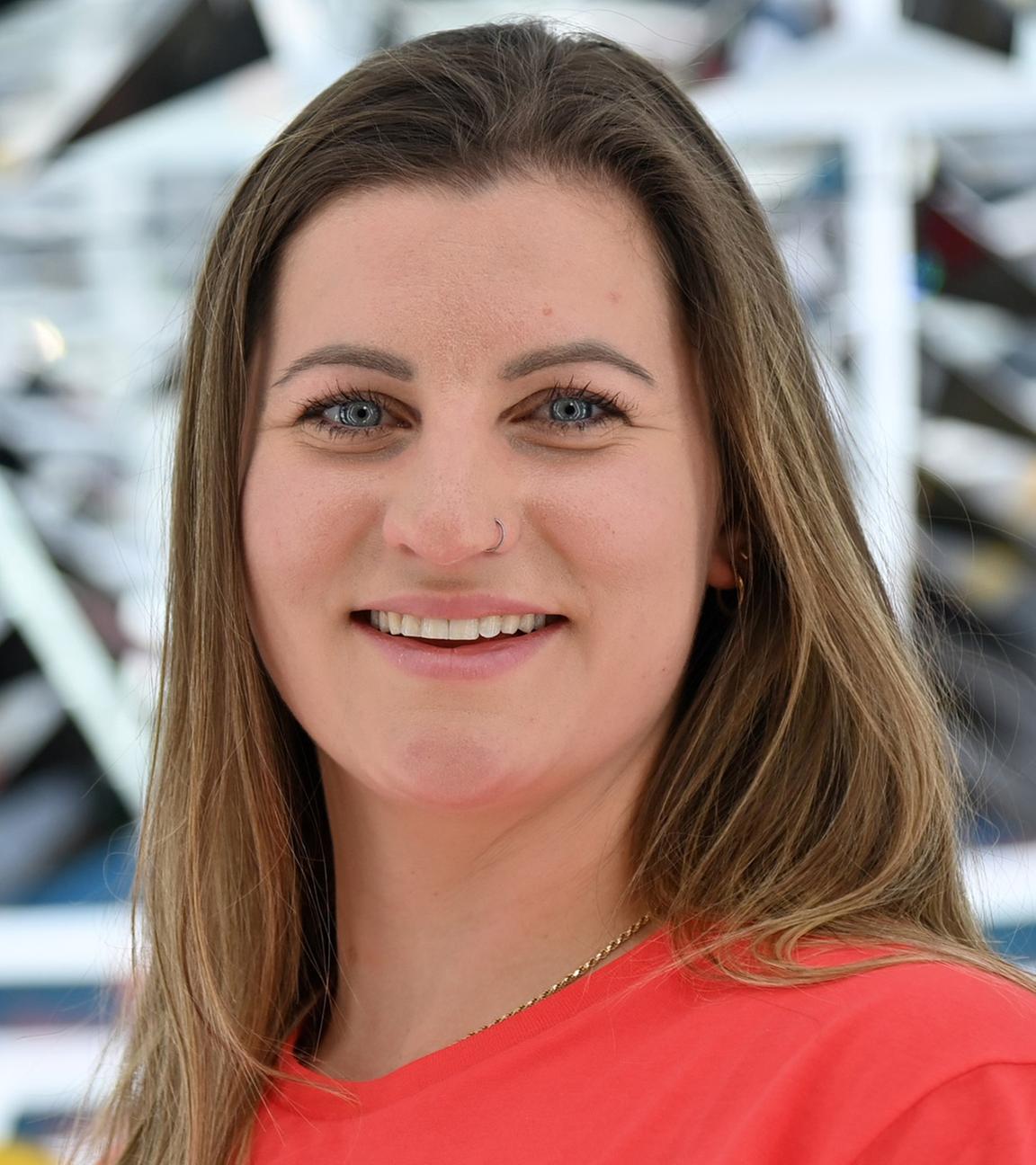 Die Deutsche Snowboardfahrerin Ramona Hofmeister.