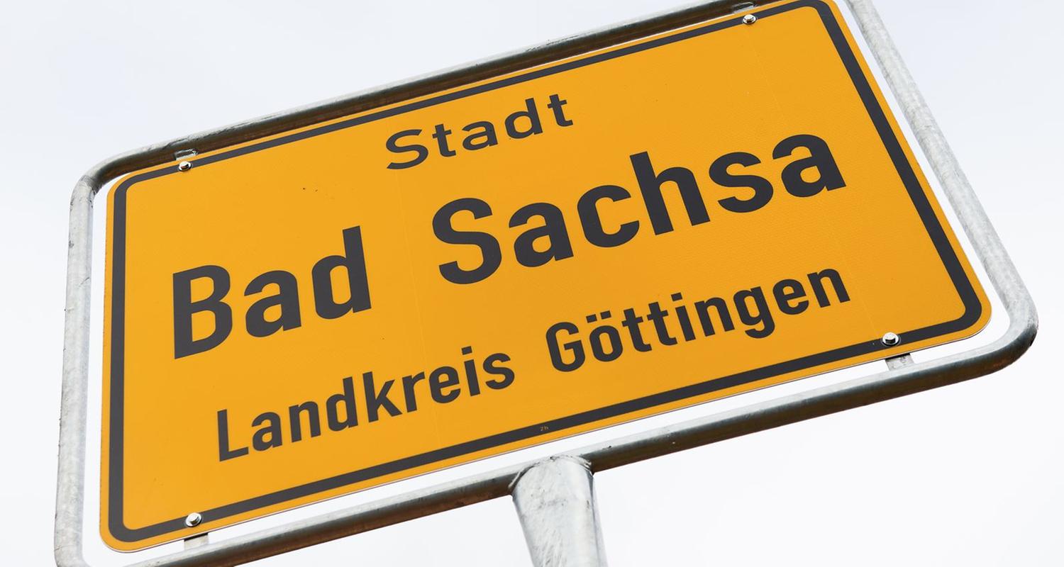 Ortsschild Bad Sachsa, Niedersachsen