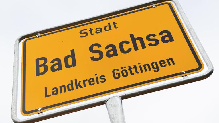 Ortsschild Bad Sachsa, Niedersachsen