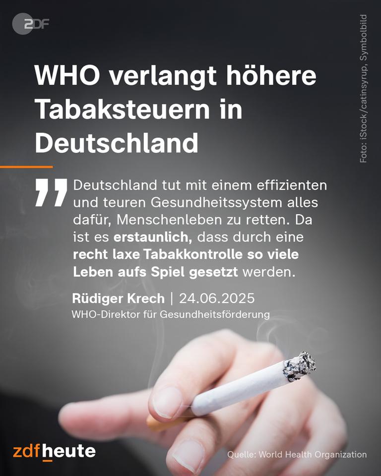 WHO verlanggt höhere Tabasteuern