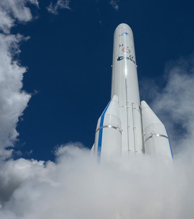 Eine Ariane-6-Rakete der European Space Agency (ESA)