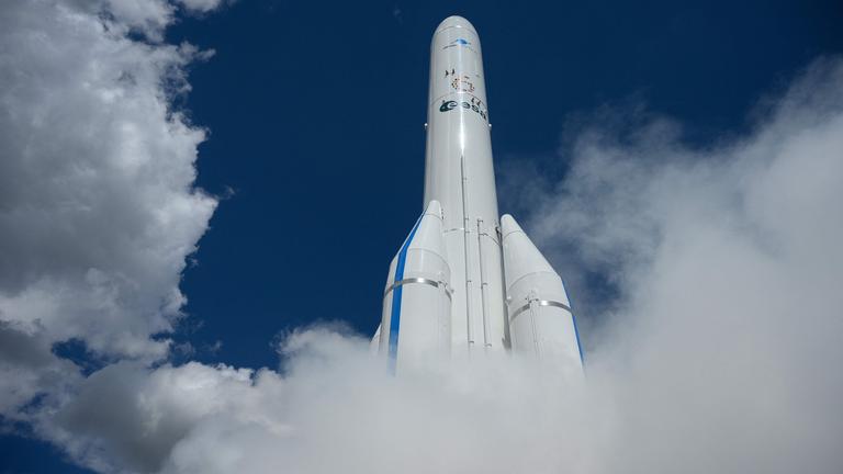 Eine Ariane-6-Rakete der European Space Agency (ESA)