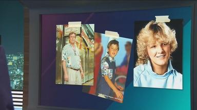 Ausschnitt aus Aktenzeichen XY: Fotos von einem Mann, einem Kind und einer Frau. Alle drei wurden 1997 auf Mallorca erschossen.