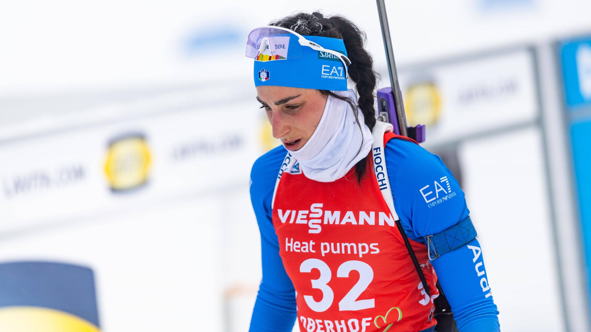 Die italienische Biathletin Rebecca Passler beim Weltcup in Oberhof am 8. Januar 2026.