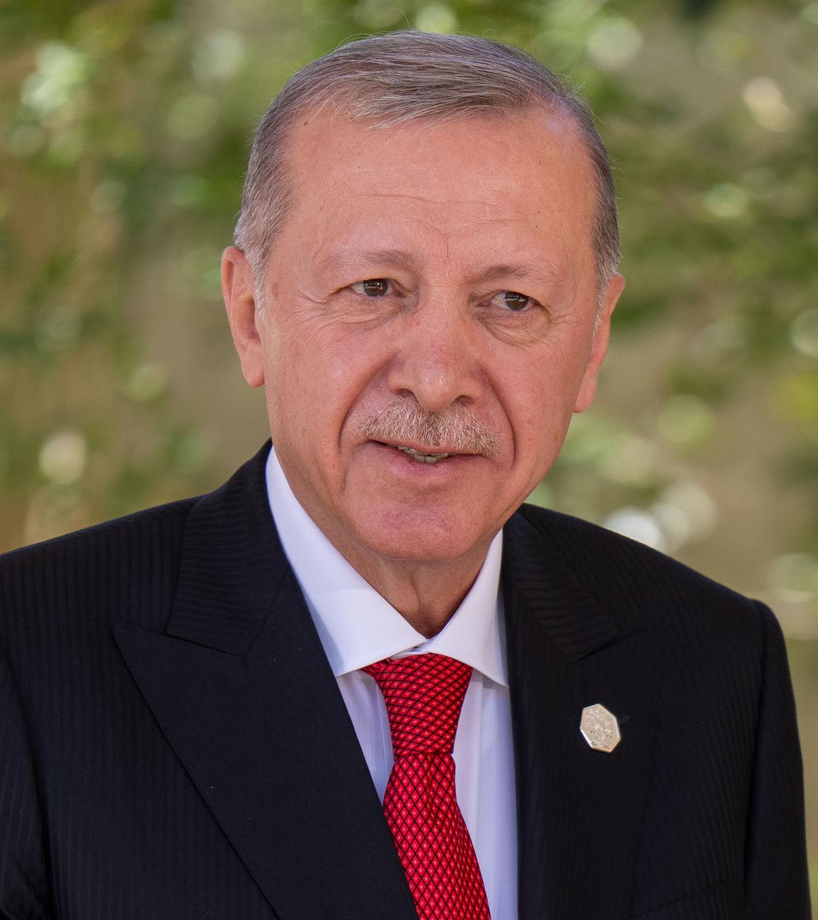 Italien, Bari: Recep Tayyip Erdogan, Präsident der Türkei