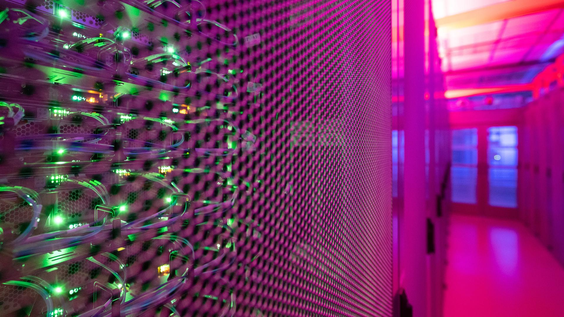 Serverraum eines Rechenzentrums (Symbolfoto)