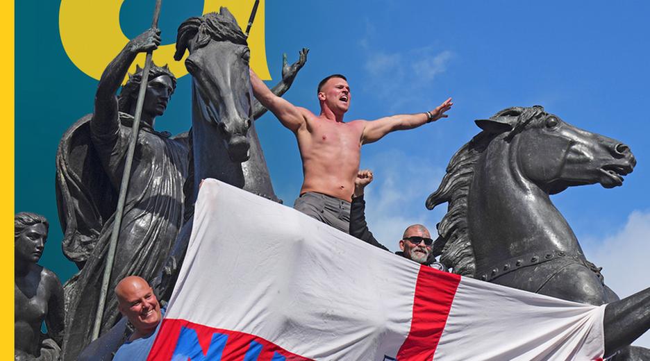 Protestierende auf Trafalgar Square in London