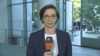 ZDF-Hauptstadt-Korrespondentin Diana Zimmermann berichtet aus dem Forum, wo die Koalitionsspitze getagt hat.