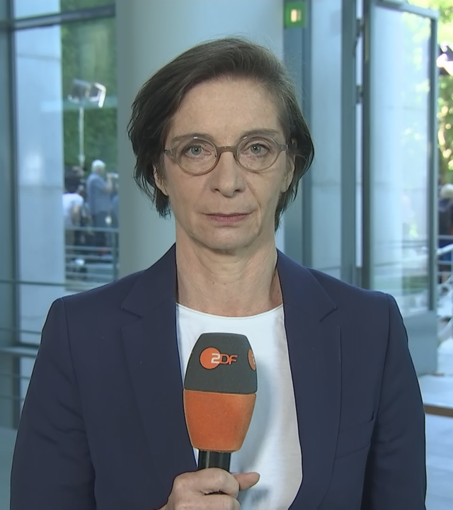 ZDF-Hauptstadt-Korrespondentin Diana Zimmermann berichtet aus dem Forum, wo die Koalitionsspitze getagt hat.