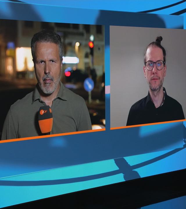 Bilder der Experten im ZDF-Studio