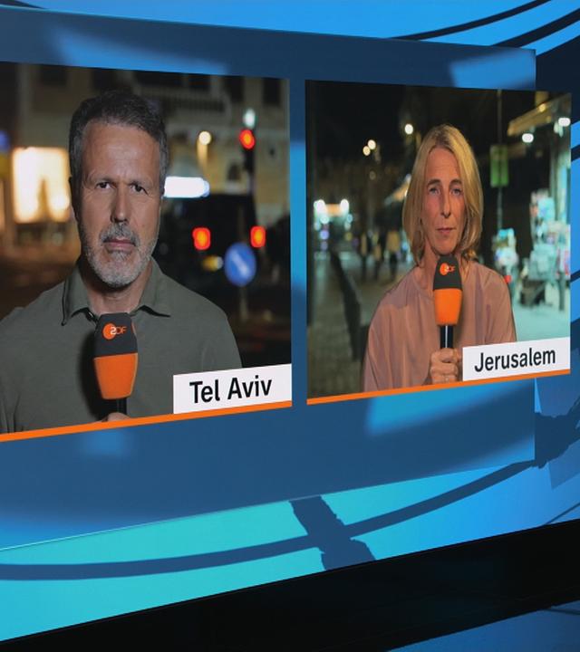 Bilder der Experten im ZDF-Studio