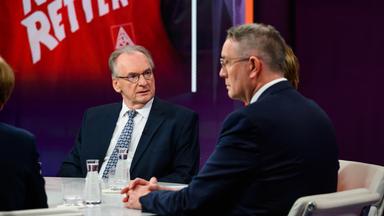 Reiner Haseloff und Alexander Schweitzer bei Maybrit Illner