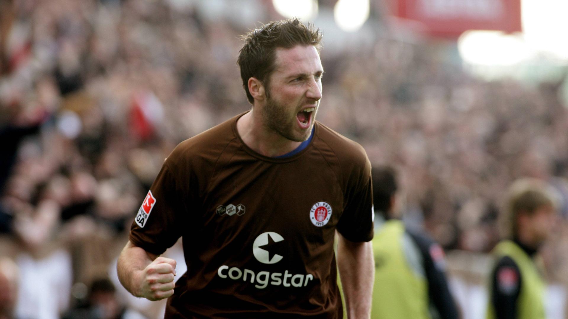 Rene Schnitzler (St. Pauli) - Torjubel 