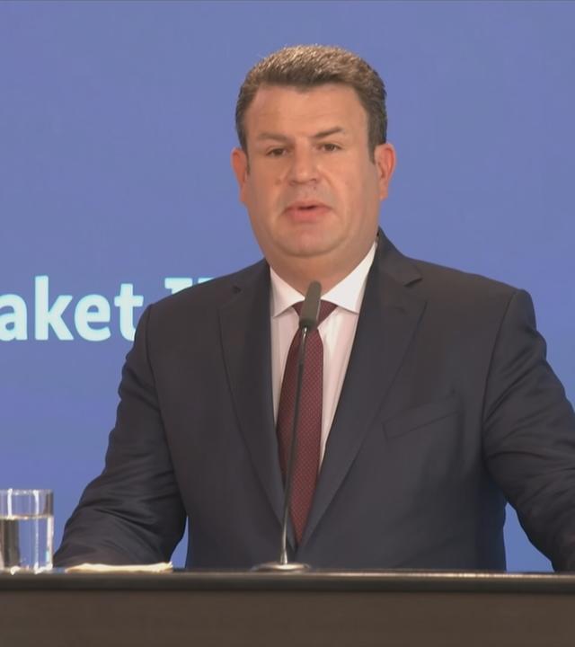 Arbeitsminister Hubertus Heil spricht zum Rentenpaket II