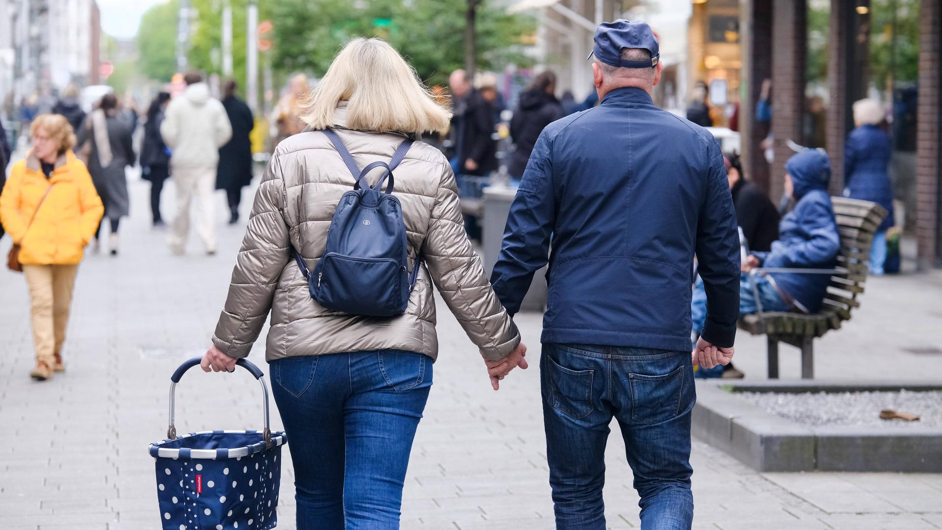 Rentner in der Stadt
